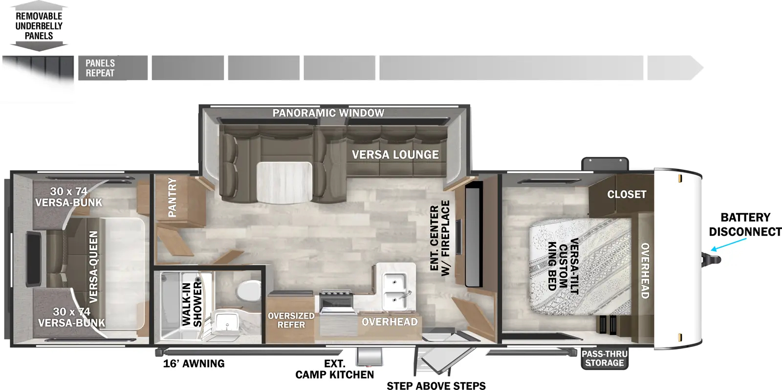 Evo Southwest T2800BHL Floorplan